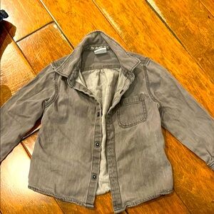 Zara soft grey denim shirt size 2-3 years